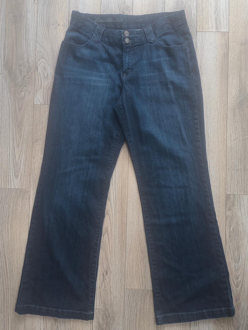 Eddie Bauer Dark Blue Wide Leg Jeans